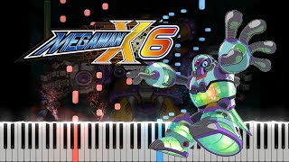 Mega Man X6 - Infinity Mijinion Stage [Weapon Center] (Piano Tutorial by Javin Tham)