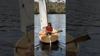 First Sailing Adventure: Launching Our Home Made Clinker Dinghy! #sailing  #woodenboat #boatbuilding