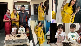 Patidev or family ke sath celebrate kri wedding anniversary | mehandi ksi lgi ?