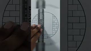 Circle drawing - easy nature drawing - easy scenery - drawing - art -easy Circle drawing