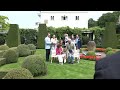 Princess Estelle, Princess Leonore, Prince Oscar and Prince Alexander takes a family photo