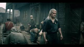 The wotcher/Blaviken Market Fight Scene (Geralt Butchers Renfri's Gang).