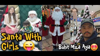 Mall Fun 🎅 | Shopping Spree, Santa dance \u0026 enjoy with girls ✨ | Christmas Decor 🎁 | Buht enjoy kiya🎄