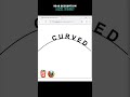 Step by step Tutorial SVG Text Curve #shorts