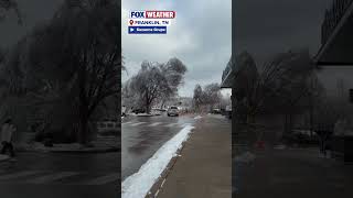 Footage Captured On Tuesday In Tennessee, Shows How Communities Are Bouncing Back From An Ice storm