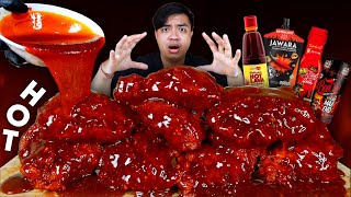 PERUT PANAS 🥵 MUKBANG AYAM RICHEESE LEVEL 5 SIRAM SEMUA SAUS PEDAS SEKALIGUS