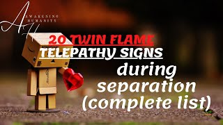 20 twin flame telepathy signs during separation (complete list)