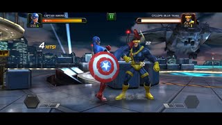 Captain America Vs Cyclops 🤩 Fight Marvel Contest of Champions