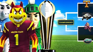 Mascot College Football Playoff! NCAA 14 Revamped 12 team tournament!