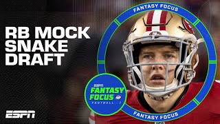 2024 Fantasy RB Snake Draft + NFL Playoff Reaction! Fantasy Focus 🏈