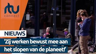 Extinction Rebellion voert actie tegen de ING in Arnhem | RTV Connect