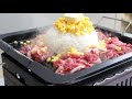 【ペッパーライス】イワタニの炉ばた焼き器を使ってsnsでバズってたペッパーライスを作ってみたら激ウマでした【ペッパーランチ】【ビーフペッパーライス】