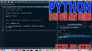 ✅ How To Round Down All Numbers In A Python Array 🔴