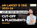 MH LAW CET (5 YRS)  | List Of Top 10 Colleges | Cut - Off & Placements | Must Watch