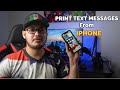 How to Print Text Messages from iPhone for Court & Other Documentation Purposes (3 Ways)