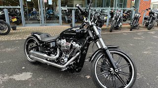 Harley-Davidson Custom Fxbrs Breakout 131 2146cc (Black) walkaround with engine sound for sale