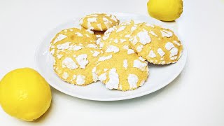 Easy Lemon Crinkle Cookies Recipe - Soft and Delicious!