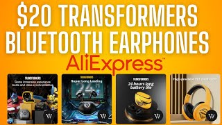 $20 TRANSFORMERS Bluetooth Earphones--AliExpress Summer Sale