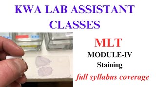 STAINING |LAB ASSISTANT KWA| MLT CLASSES