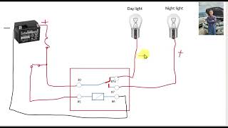 วิธีต่อวงจรรีเลย์ รถยนต์ 4ขาและ5ขา แบบเข้าใจง่าย #วงจรไฟ daylight