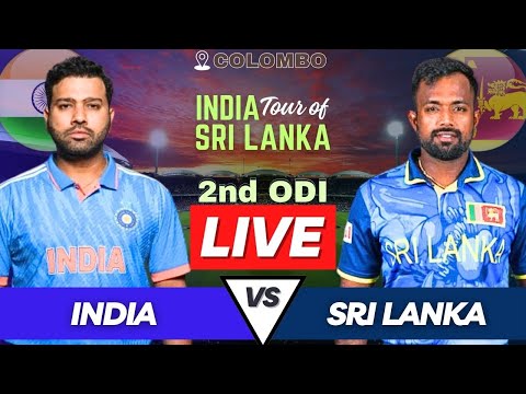 IND vs SL Partido en vivo hoy | India vs Sri Lanka Segundo comentario en vivo de ODI | Partido ODI en vivo IND vs SL