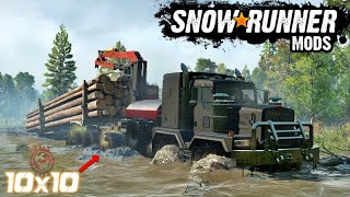 New CONSOLE FRIENDLY Truck Mod for SnowRunner | Keny C-500 TwinSteer 10x10