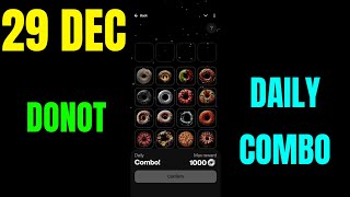 Donot Airdrop Daily Combo | Donot Daily Combo 29 December | Donot Combo Today | Donot Airdrop Combo