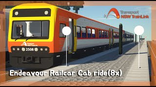 [Minecraft] RTM - NSW Endeavour Railcar cab ride (8x)