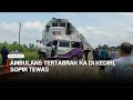 Ambulans Tertabrak KA Matarmaja di Kediri, Sopir Tewas