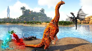 ARK CRYSTAL ISLES #79 - O Gigante BRAQUIOSSAURO MONSTRO! Farm!