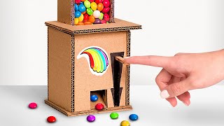 Best Way To Serve Your Candy: DIY Candy Machine From Cardboard