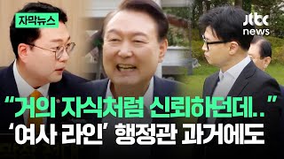 [자막뉴스] 한동훈도 저격한 '행정관'…과거 '충격 행동'에도 아직 소속이 / JTBC News