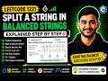 LeetCode 1221: Split a String in Balanced Strings Explained in C++ | Step-by-Step
