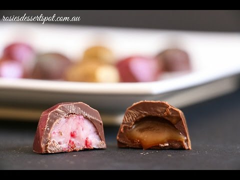 Raspberry and White Chocolate Truffles Raspberry and White Chocolate Truffles