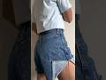 #upcycle denim shorts #singerambassador #diy #capcut #howto #diyproject #sewing #embroidery