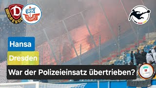 Spielunterbrechung! Pyro-Chaos \u0026 Polizeieinsatz bei Hansa vs. Dynamo