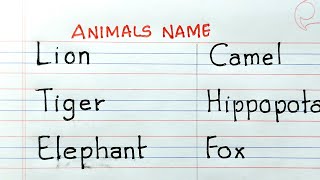 Animals name || Animals Name in English | Animals Name in English for Kids | Learn animals name