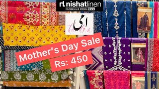 Nishat Linen Mother’s Day Rs: 450 - 27 April 2023