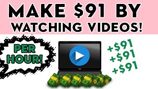 Generate Over $90 An Hour Watching Videos! | Make Money Online 2022