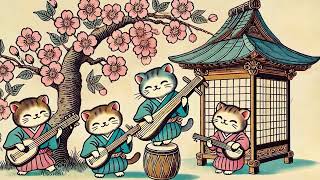 Japanese Shamisen 三味線 X Metal Rock【喵獸戲畫】Relaxing Background Music for Working or Study