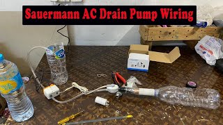 Sauermann pump wiring for AC drain line #drain #pump #airconditioner #cool #technology #control