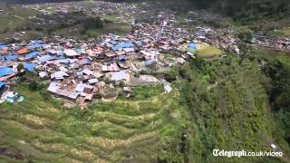 Nepal earthquake: first aerial view of flattened Gurkha heartland