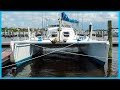 DIRT CHEAP 40' Performance Cruising Catamaran [Full Tour] Learning the Lines