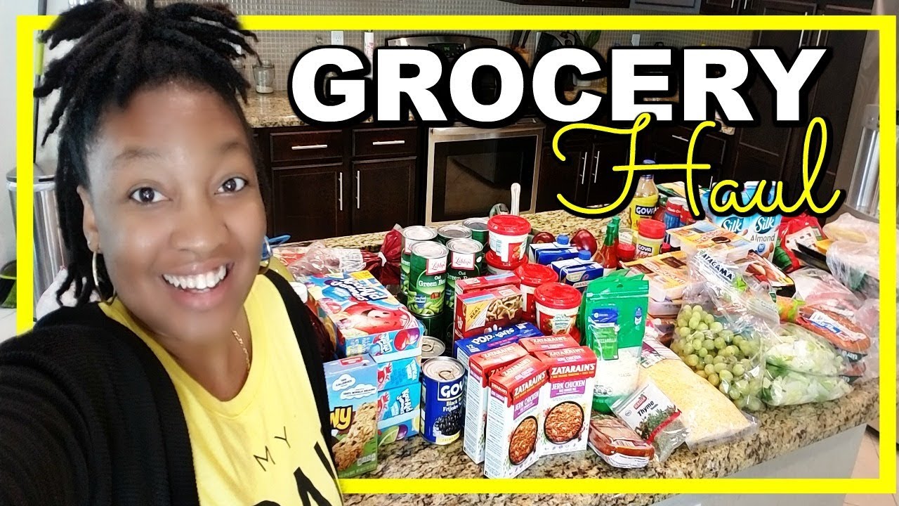 Large Weekly Grocery Haul Family Of 4 Youtube