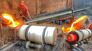 Amazing Manufacturing Process of Giant Allow Roll For Flour Mill Shaft || Amazing Mechanics