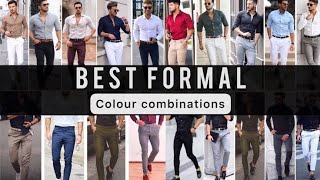 Top 9 BEST Color Combination For Formal Men's Clothes 2024 | BEST Formal Dress Colors Combos FOr Men