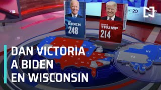 Elecciones en Estados Unidos: Dan victoria a Joe Biden en Wisconsin - Las Noticias
