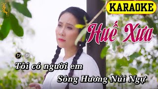 [Karaoke] HUẾ XƯA - Nhạc Huế Beat Chuẩn Nhất || Vân Khánh