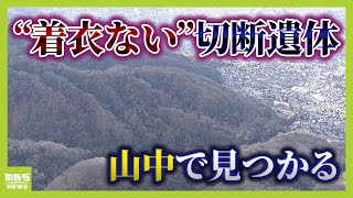 「捜査員が家の中と川と探していた」生駒山中で発見の男性の切断遺体　衣服は身に着けず（2025年1月30日）