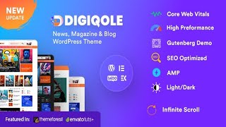 Digiqole - News Magazine WordPress Theme Free Download